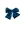 Barrette Noeud Satin Bleu Canard