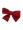 Barrette Noeud Velours Cotele Rouge