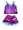 Nuisette Top/Shorty Fushia dentelle