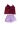 Nuisette Top/Shorty Bordeaux Fleur Champêtre