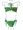 Maillot de Bain et Pareo Reversible Femme Vert Printemps