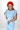 Robe crayon bleue
