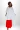 Robe longue Blanc & rouge