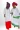 Robe longue Blanc & rouge